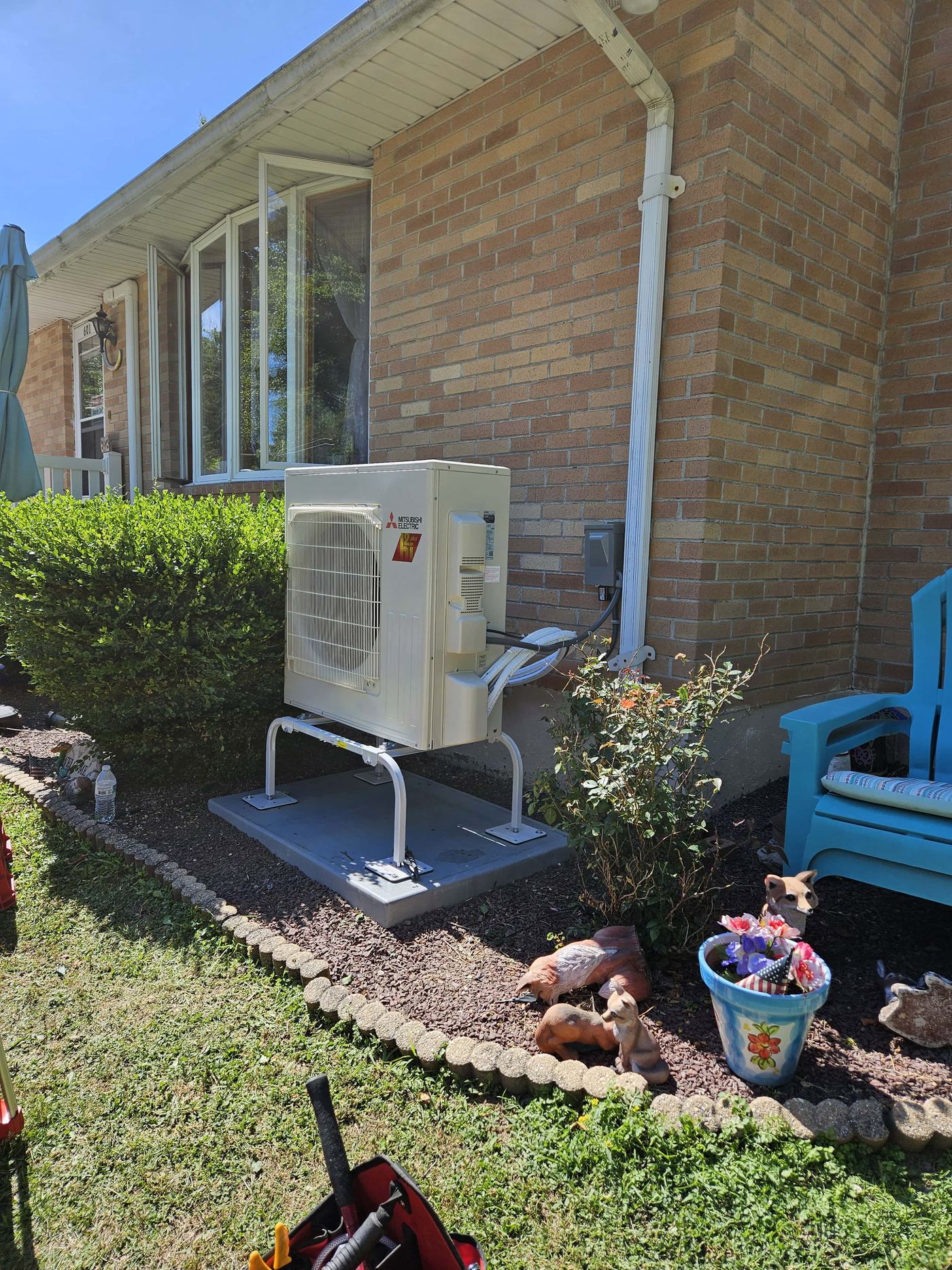 Mitsubishi HVAC system installed by KO HVAC in Dallas, Pennsylvania.